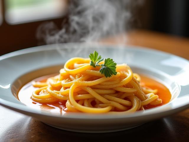 Piatto di anolini tipici di Parma