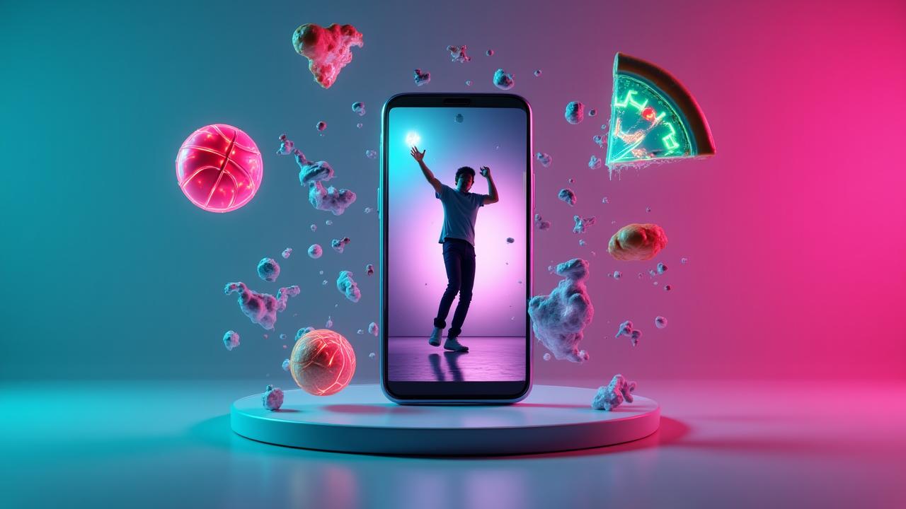 Interfaccia mobile di Archividio che mostra video virali in rapida successione